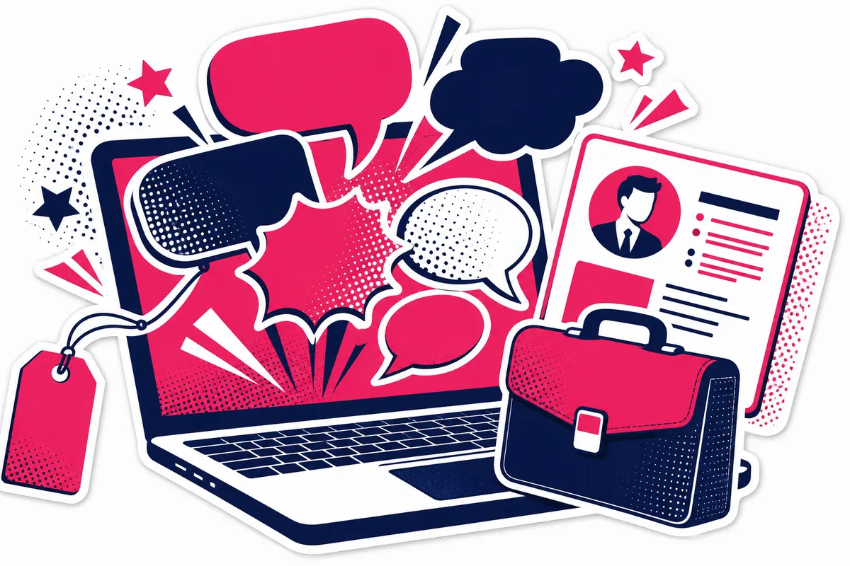 Ilustração: Comentários para LinkedIn