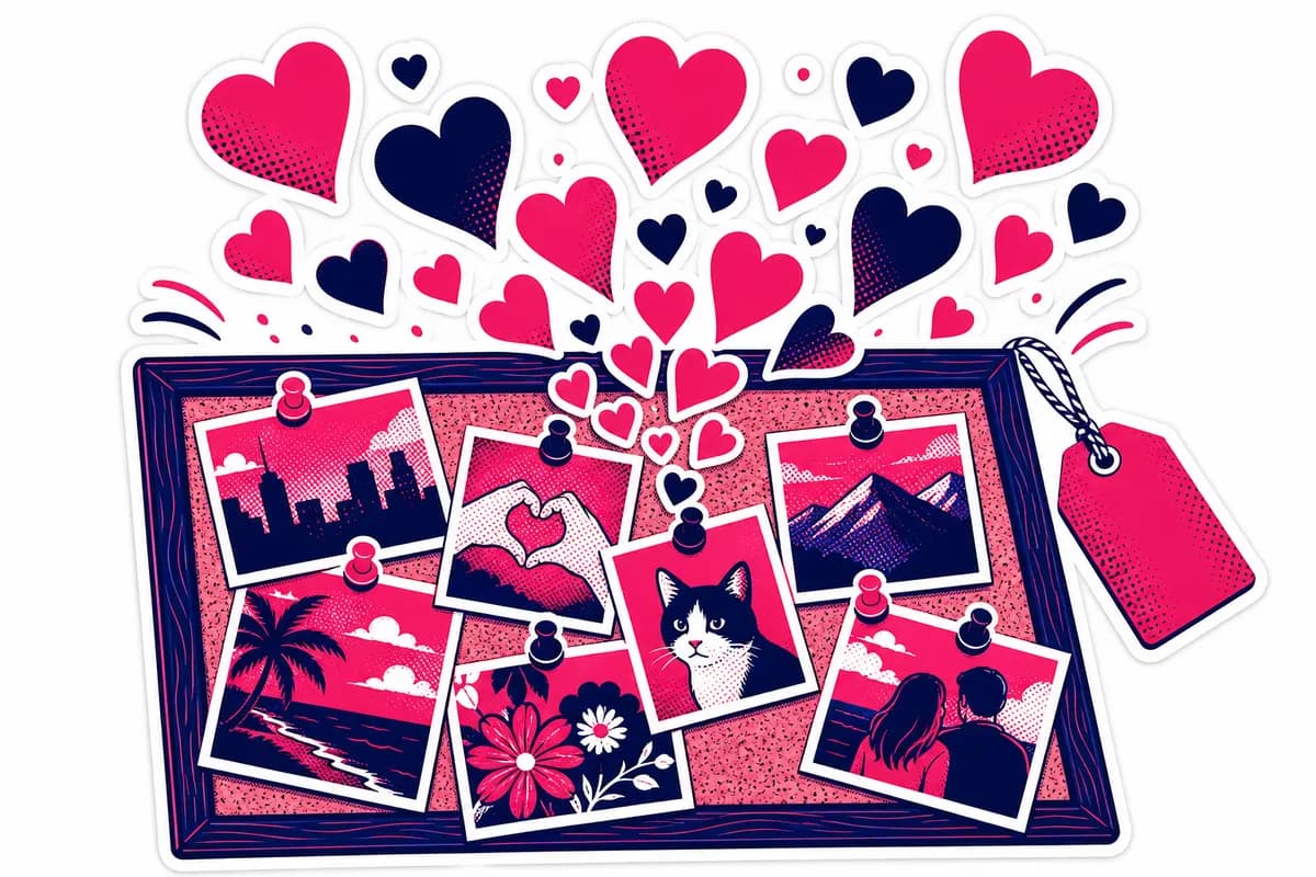 Ilustração: Curtidas no Pinterest