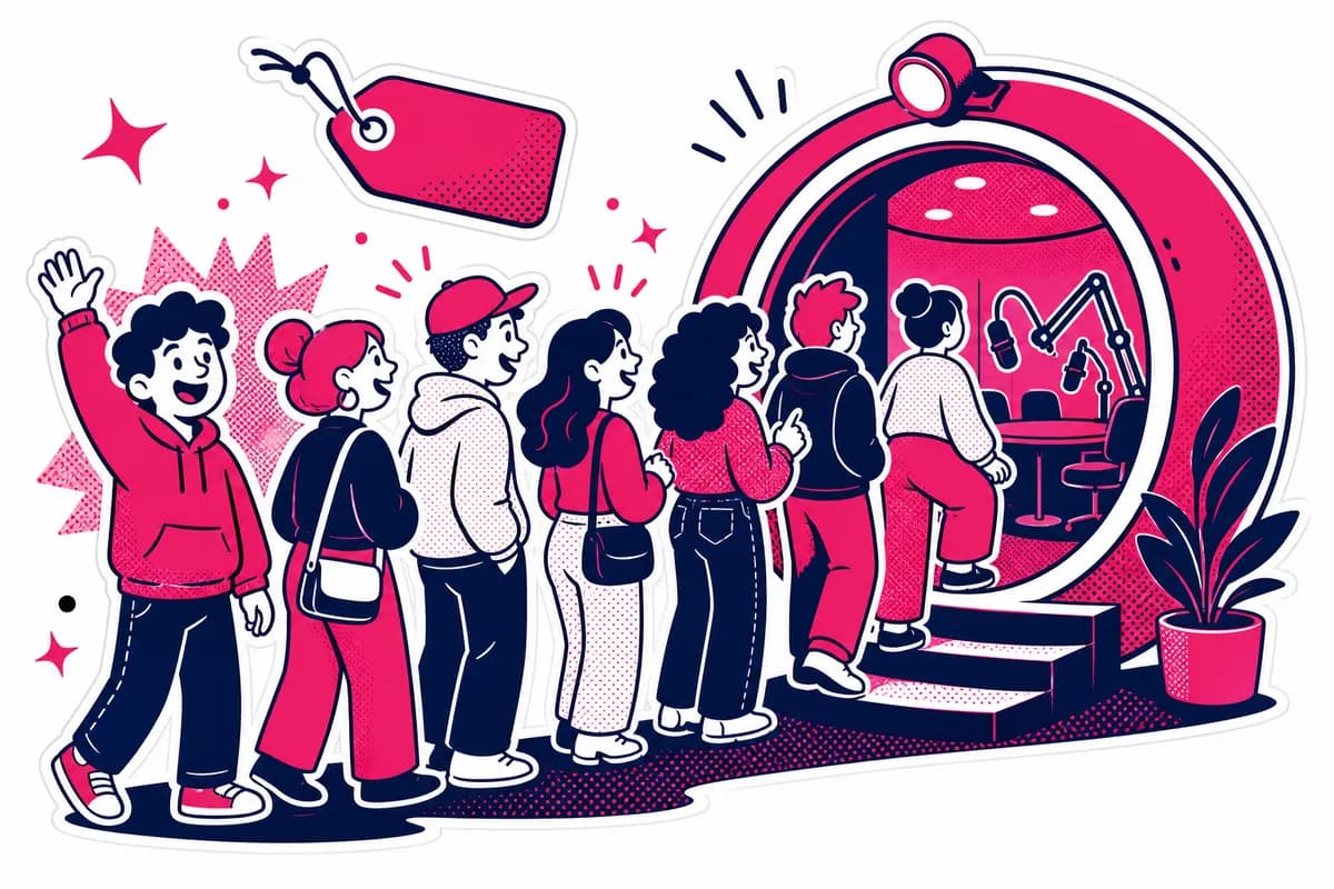 Ilustração: Seguidores de clube no Clubhouse