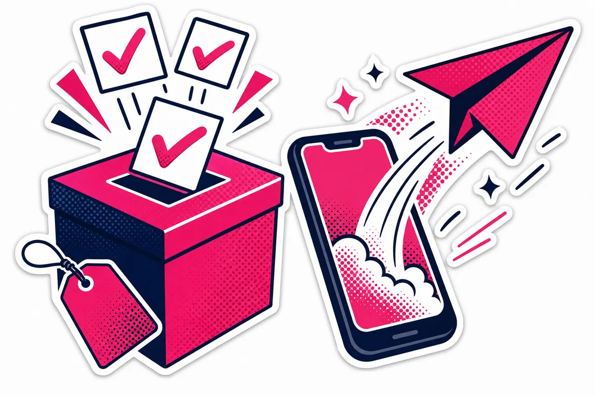Ilustração: Votos em enquete do Telegram